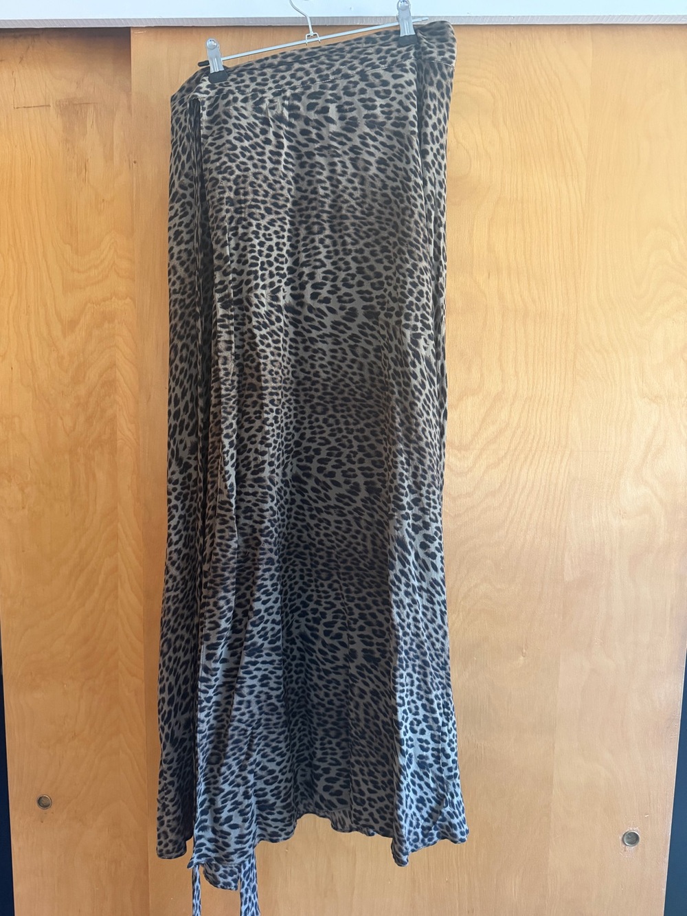 Zadig & Voltaire Brown and Black Leopard Maxi Skirt